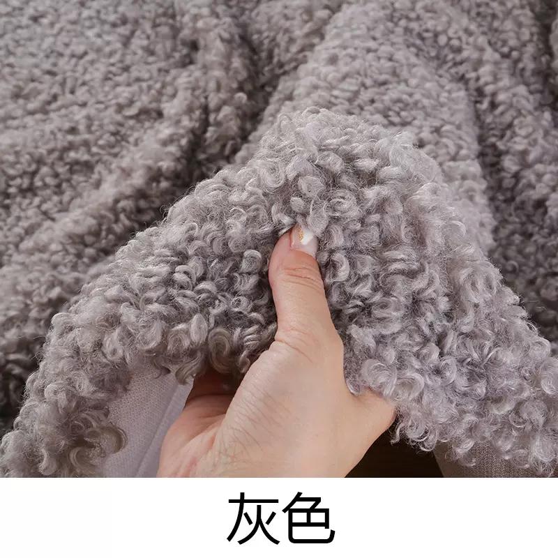 

45x50cm Thickening Soft 100% Polyester Middle Sheep Roll Wool Fleece Loop Velvet Plush Fabric DIY Sewing Clothing Fabric 45x50cm