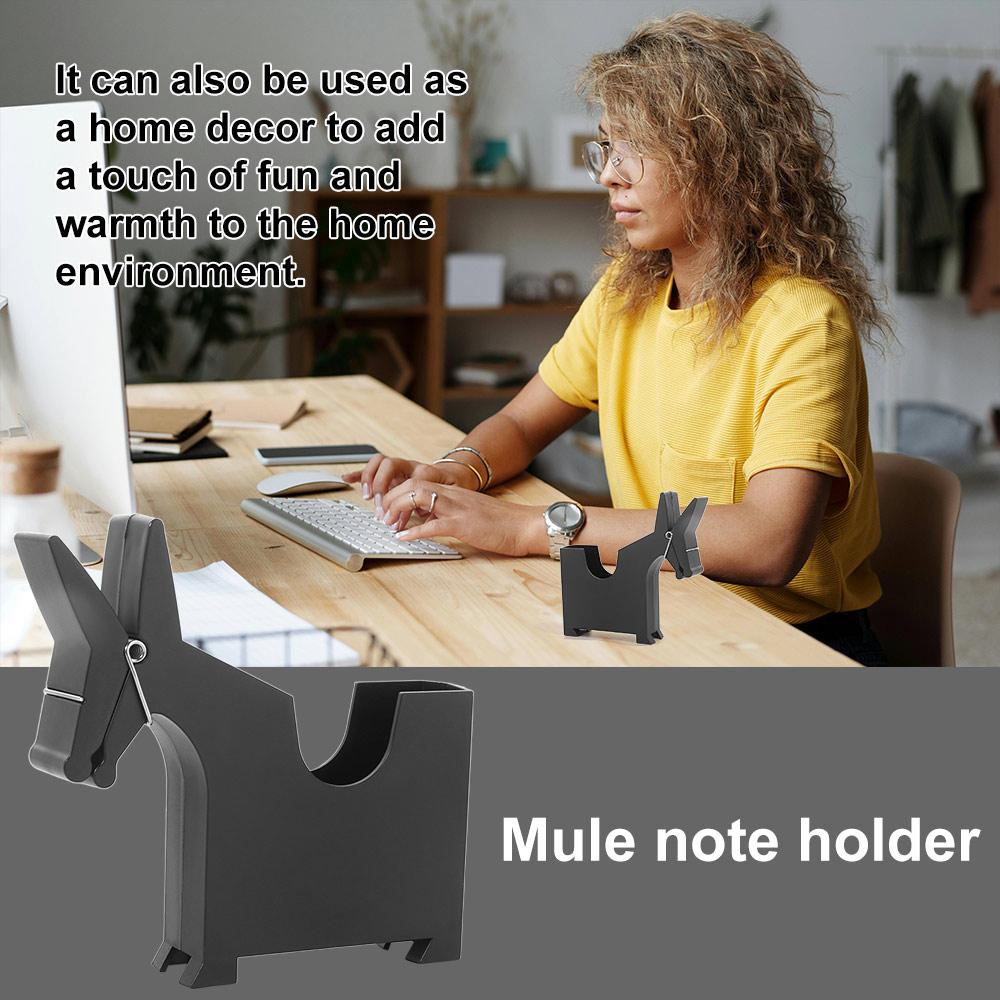 Desk Decor Mule Note Holde Storage Mule Desktop Holder Cute Desktop Memo Holder  Business Meeting