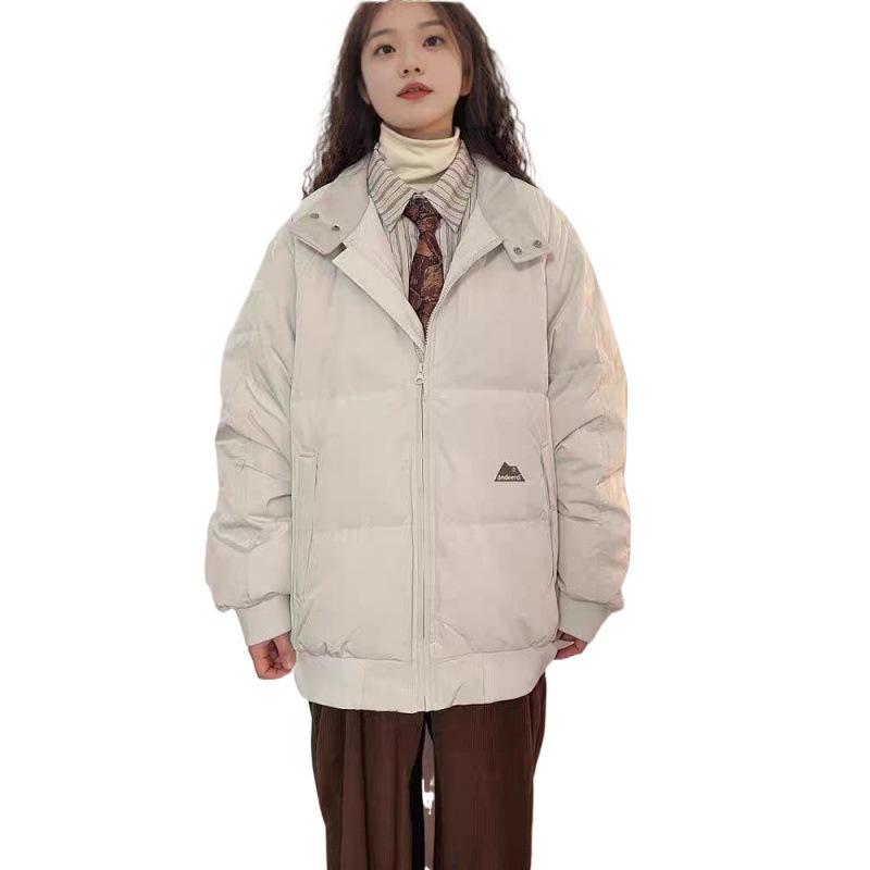 2025 Stehkragen Dicke Winter Baumwolljacke - Kurz, Locker, Koreanischer Stil Gepolsterter Brotmantel