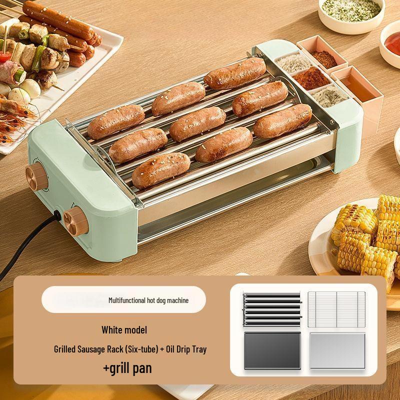 

JingJingRS Электрический гриль для хот-догов с 6 роликами