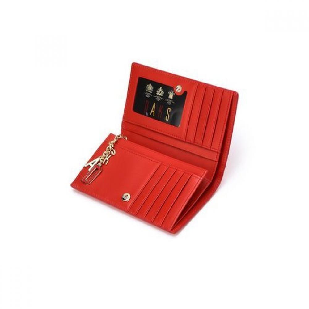 Daks Red Calile Embossed Leather Gold Dd Wallet Dcwa4f260r2