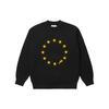 Palace Eu-don Crewneck Sweatshirt With Star Pattern Print FW21 Unisex Sweatshirt Black P21CS052