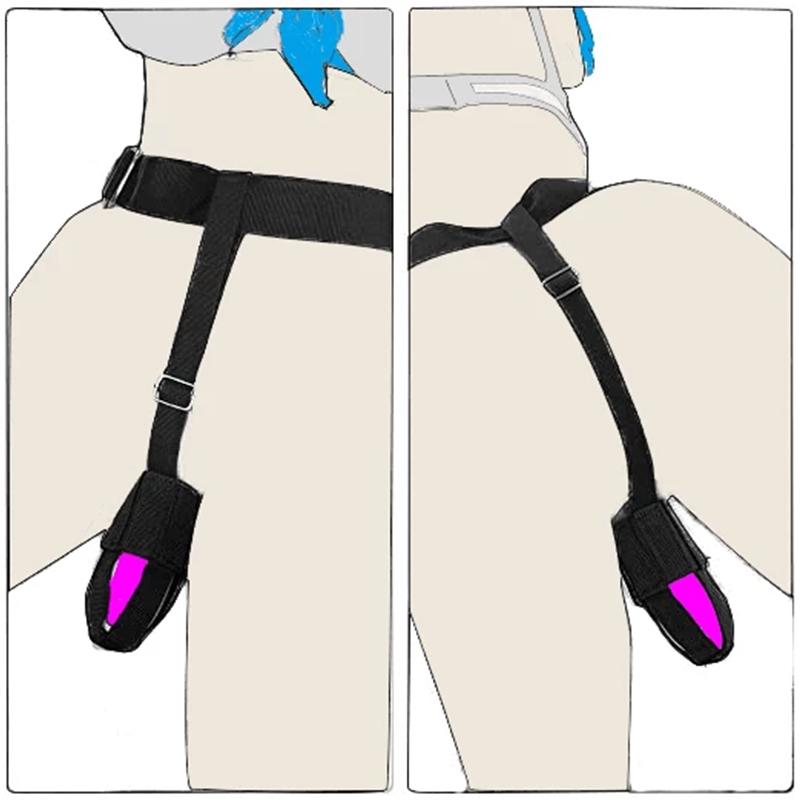 BDSM Bondage Adult Game Harness Holder Adjustable Waist Wearable Design Constrained Forced Strap Dildo Sex Toys For Womens Shop