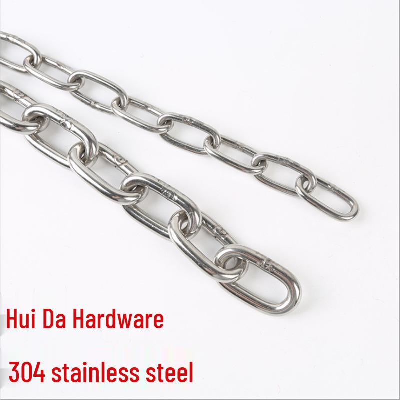 304 Stainless Steel Coarse Chain: Pet Dog, Iron Ring, Chandelier, Tag, and Clothes Drying Chain