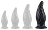 Plug Spiral Pik XL 21 X 8 Cm Black - DarkSil - SILICONE ANAL PLUG