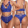 Ladies Strap Lace Crochet Cutout Teddy  Lingerie  Embroidery  Underwear