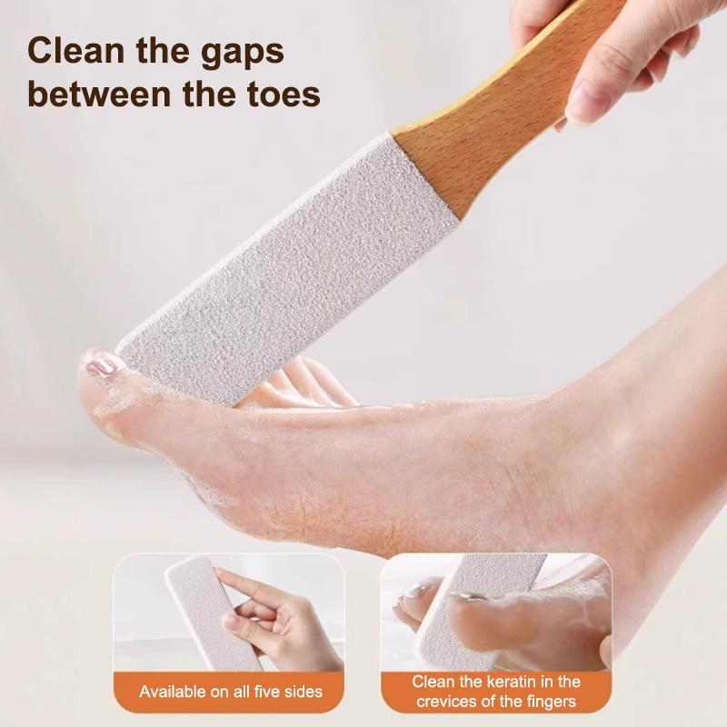 Professional Foot Files Wooden Double Sided Foot Dead Skin Callus Remover Rasp Heel Pedicure Grater To Smooth Hard Coarse Tough
