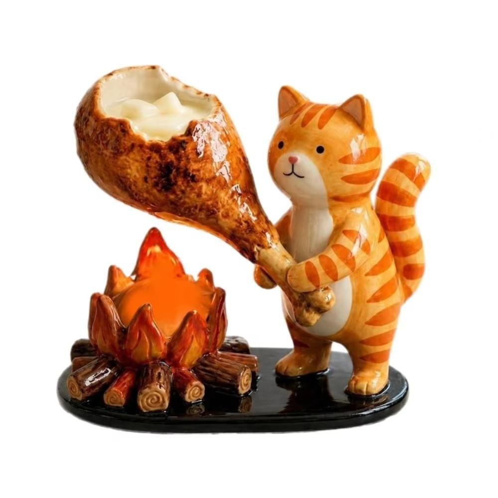 Cat Dog Fox Tealight Holder Animal Shape Holiday Ornament New Decorative Candle Rack Home Decor