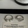 Elegant Women's Open Pearl Ring - Versatile Stackable Index Finger Jewelry