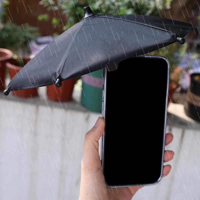 Mini Car Phone Sunshade 360-degree Rotation Umbrella Shape Motorcycle Phone Shade Auto Phone Stand Sun Visor For Car Interior
