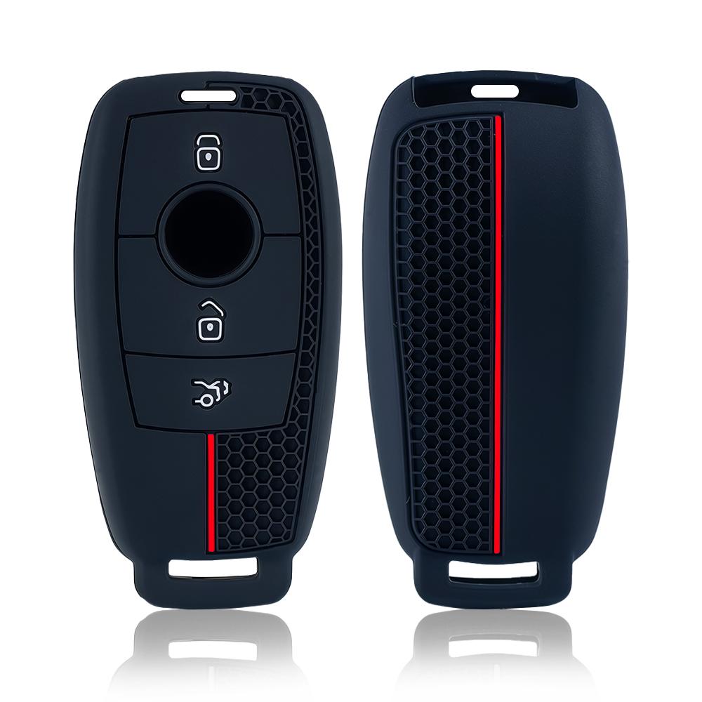 Silikon Autoschlüsselhülle Abdeckung Schale Fob für Mercedes Benz A C E S G Klasse GLC CLE CLA GLB GLS W177 W205 W213 W222 X167 AMG