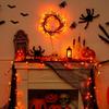 1PC 54LED Halloween Pumpkin Black Willow Vine Lights Orange LED Branch Lamp For Home Living Room Halloween Party Festival Decor