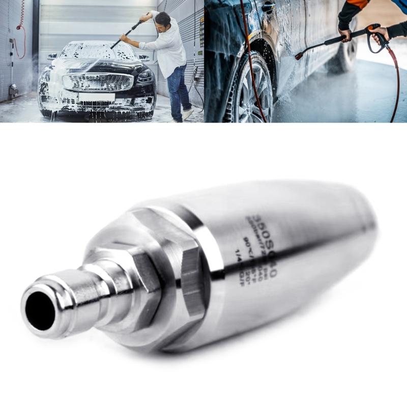 Turbo Nozzle for Pressure Washer, Rotating Nozzle for Hot and Cold Water, 1/4 Inch Quick Connect, Orifice 4.0, 7250 PSI