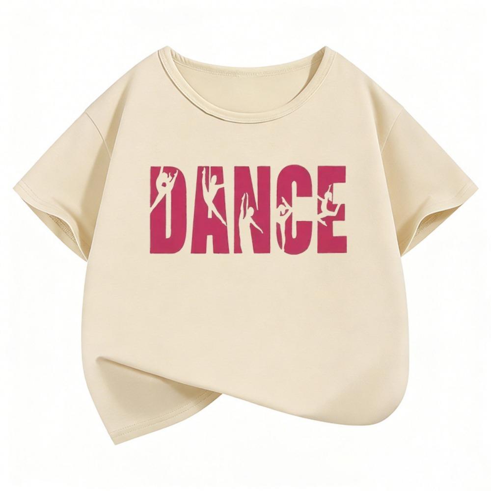 Dance Girl Design Funny T Shirts Short Sleeve Kids Children's T-shirt Boys Girls Summer Spring Casual Top Tee Shirt