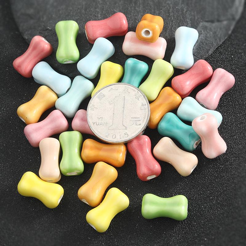 Colored Ceramic Bone Beads for DIY Jewelry: Beading, Bracelets, Necklaces, Earrings Accessories