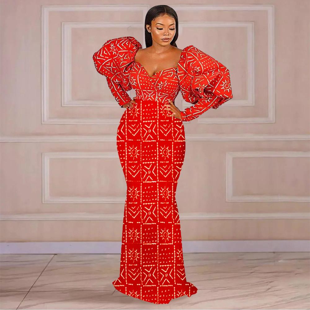 

Модное женское элегантное длинное платье с длинными рукавами и принтом, нерегулярное платье подружки невесты на свадьбу, длинное платье макси, вечерние платья