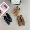 French Inner Height Increase Ballet Style Shallow Mouth Single Shoes Women's One Pedal Casual Versatile Commuter Mary Jane Shoes