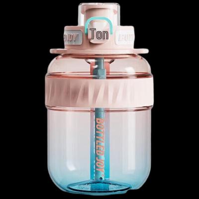 Large Capacity Sports Water Bottle with Flip-Top Lid