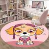 1pc Paw9 Carpet, Round Rug, Comfortable, Suitable for Entryways, Living Rooms, Office, And Bedrooms, Christmas Decoration