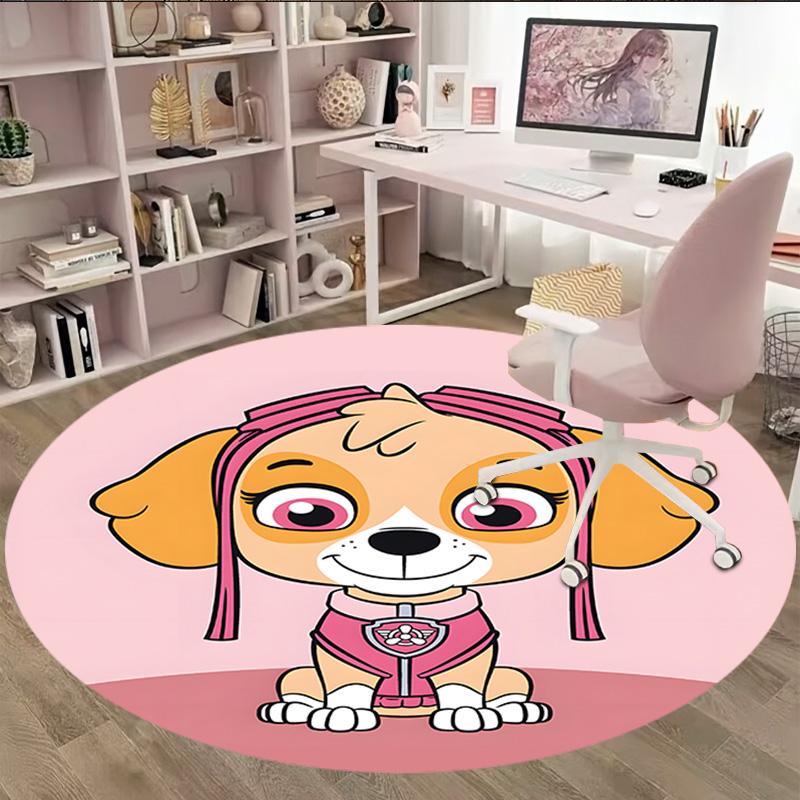 1pc Paw9 Carpet, Round Rug, Comfortable, Suitable for Entryways, Living Rooms, Office, And Bedrooms, Christmas Decoration