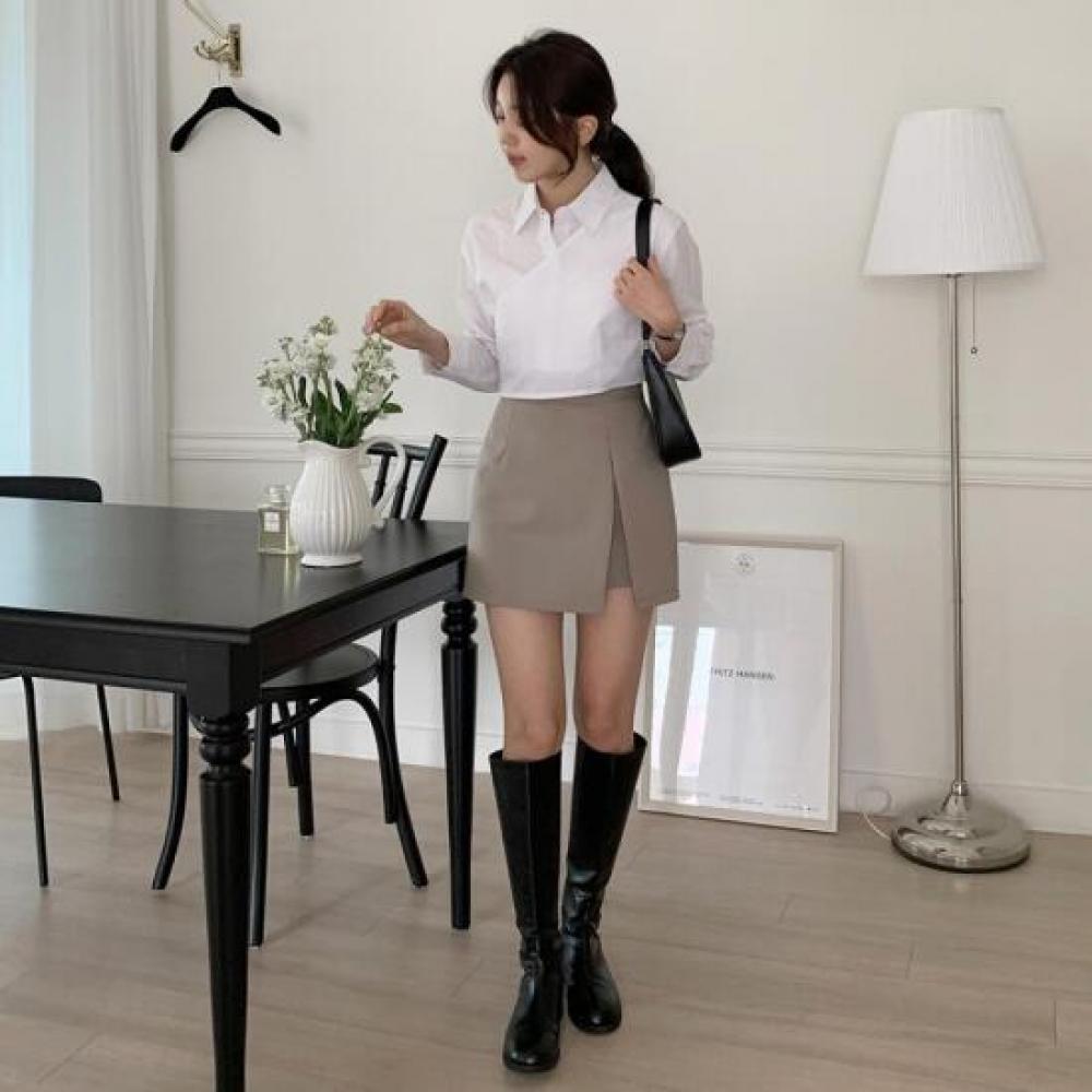 New Arrivals Open Run Mini Stretch Slit Skirt