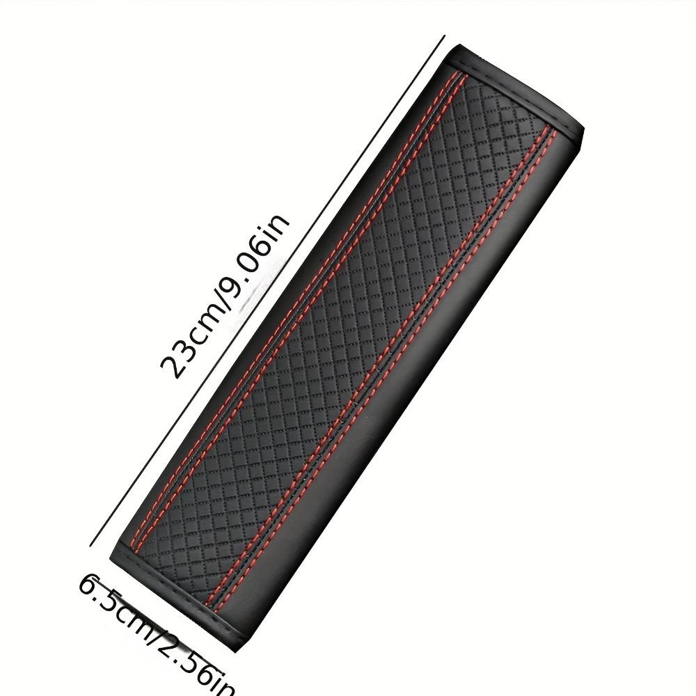 Seat Belt Pad Leather Seat Belt Covers More Comfort Driving Cushion Helps Protect Your Neck and Shoulders Suit for Car