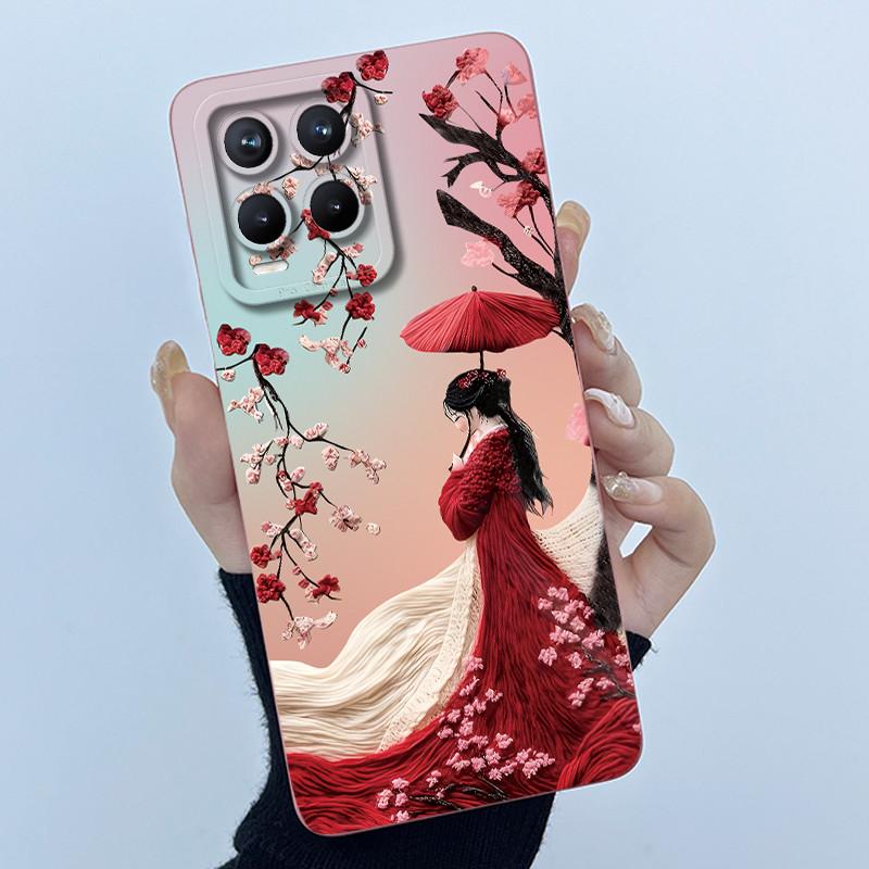 For Realme 8 Pro / Realme 8 4G 5G Phone Case Simplicity Flower Liquid Silicone Cover Realme8 8Pro RMX3085 RMX3081 RMX3241 Fundas