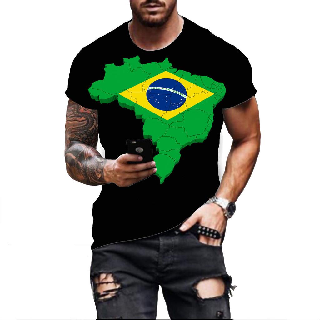 Lockerer Rundhals Kurzarm Modisches Herren Oberteil Lässiges Vielseitiges T-Shirt Bequeme T-Shirts Herren