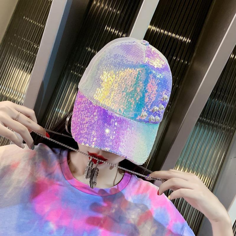 Women's Trendy Sequin Beaded Duckbill Cap - Spring To Autumn Sunshade & Sunscreen Fashion Hat