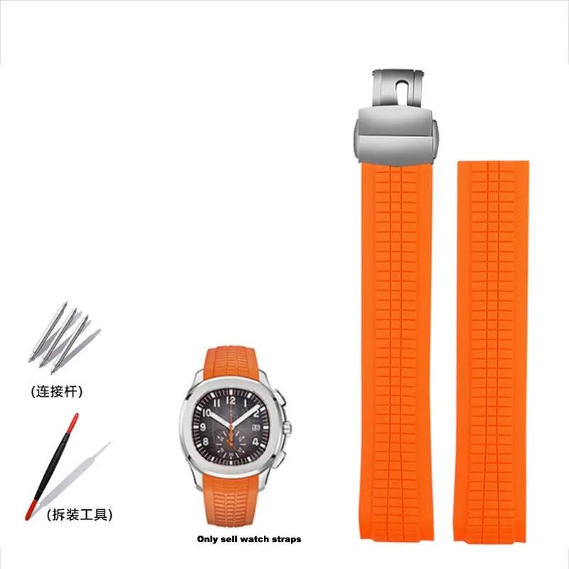 Weiches und elastisches Silikon-Gummi-Uhrenarmband für Patek Philippe 5167R Grenade Aquanaut Serie 21MM Uhrenarmband