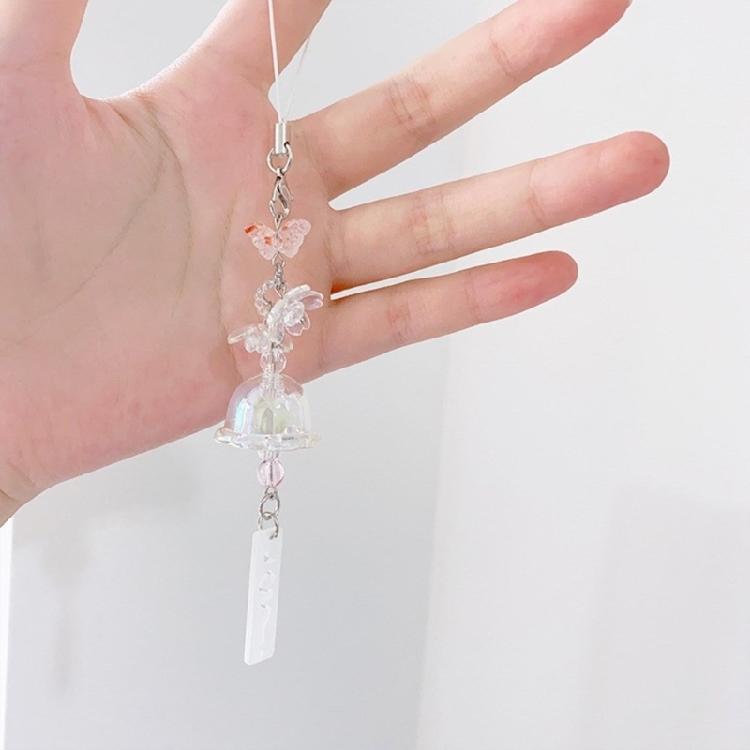 Phone Charm Jellyfish Flower Pendant Keychain Keyring Bag Ornament Jewelry Gift