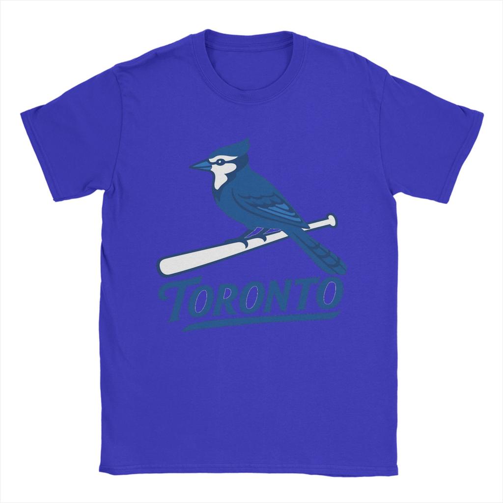Toronto BlueJaysBird TShirt Unisex Funny Pure Cotton Tees Round Collar Short Sleeve T Shirt Plus Size Tops