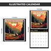 2026 Calendar - National Parks 2026 Wall Calendar, 12 Monthly Square Calendar from Jan.2026 - Dec.2026, 12" x 24" (Open), Calendars with Thick Paper