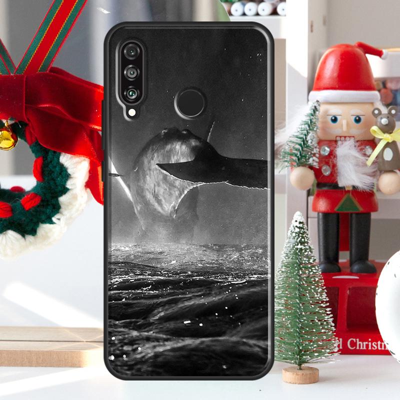 Ocean Whale Shark Waves For Huawei Nova 5T 9 10 SE 7i 8i 11i 12i Y73 Y72 Y61 Y91 Y60 Y70 Y90 P20 P40 P30 Lite Case