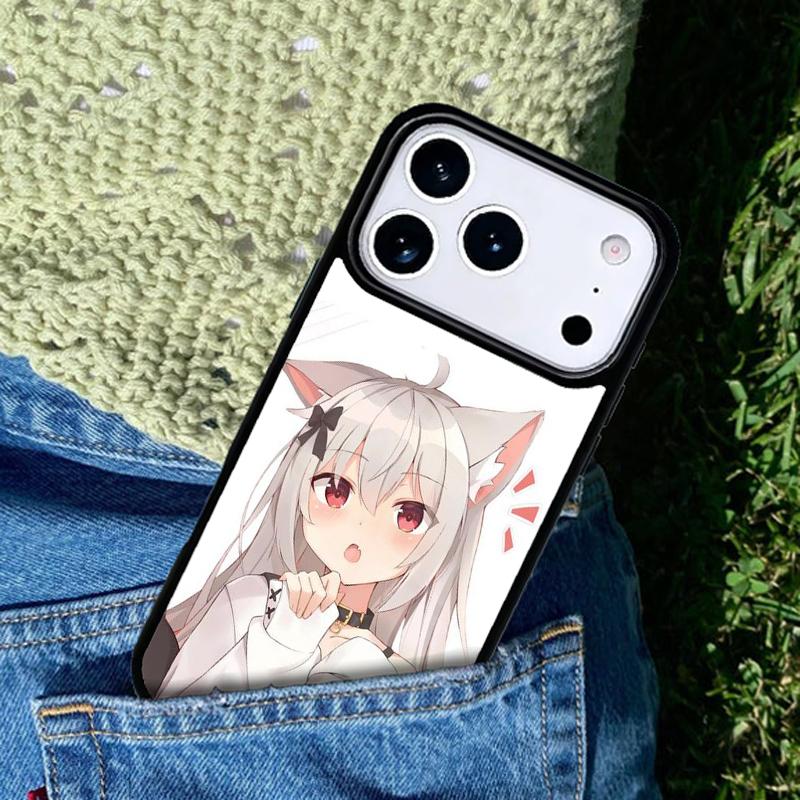 Anime Cat Girl Phone Case Cover for IPhone 11 12 13 14 15 16e 17 Pro Max Coque for IPhone 17 Air