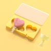 Food Grade Silicone Ice Cream Mould Heart-Shaped Snowman Christmas Tree Popsicles Mold Reusable Kids Homemade Frozen Popsicle