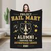 Survived the Astrophage Crisis Project Hail Mary Blanket Wool Vintage Warm Throw Blankets for Chair Covering Sofa Summer,