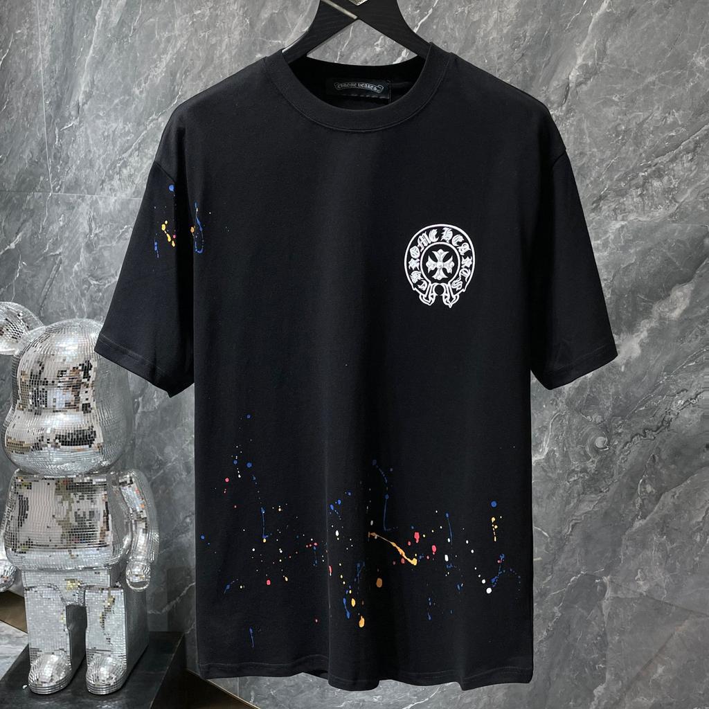 Chrome Hearts Tシャツ　XL 8738 CHROME HEARTS 2025 Summer New High Quality Cotton Round
