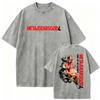 Hot Game Metal Gear Solid 3 Snake Eater Vintage Washed T Shirt Unisexs Loose Player Fans Fashion Short Sleeve Tshirts Streetwear