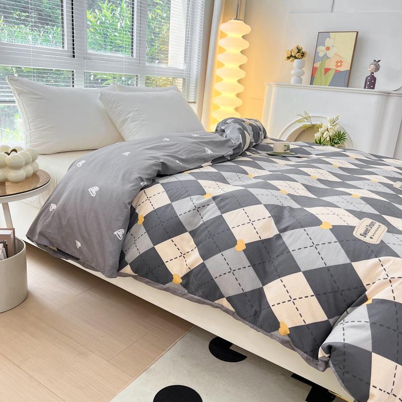 Cotton Quilt Cover Plus Size Double Comfortable Quilt Cover Cartoon Single Quilt Cover Bedding