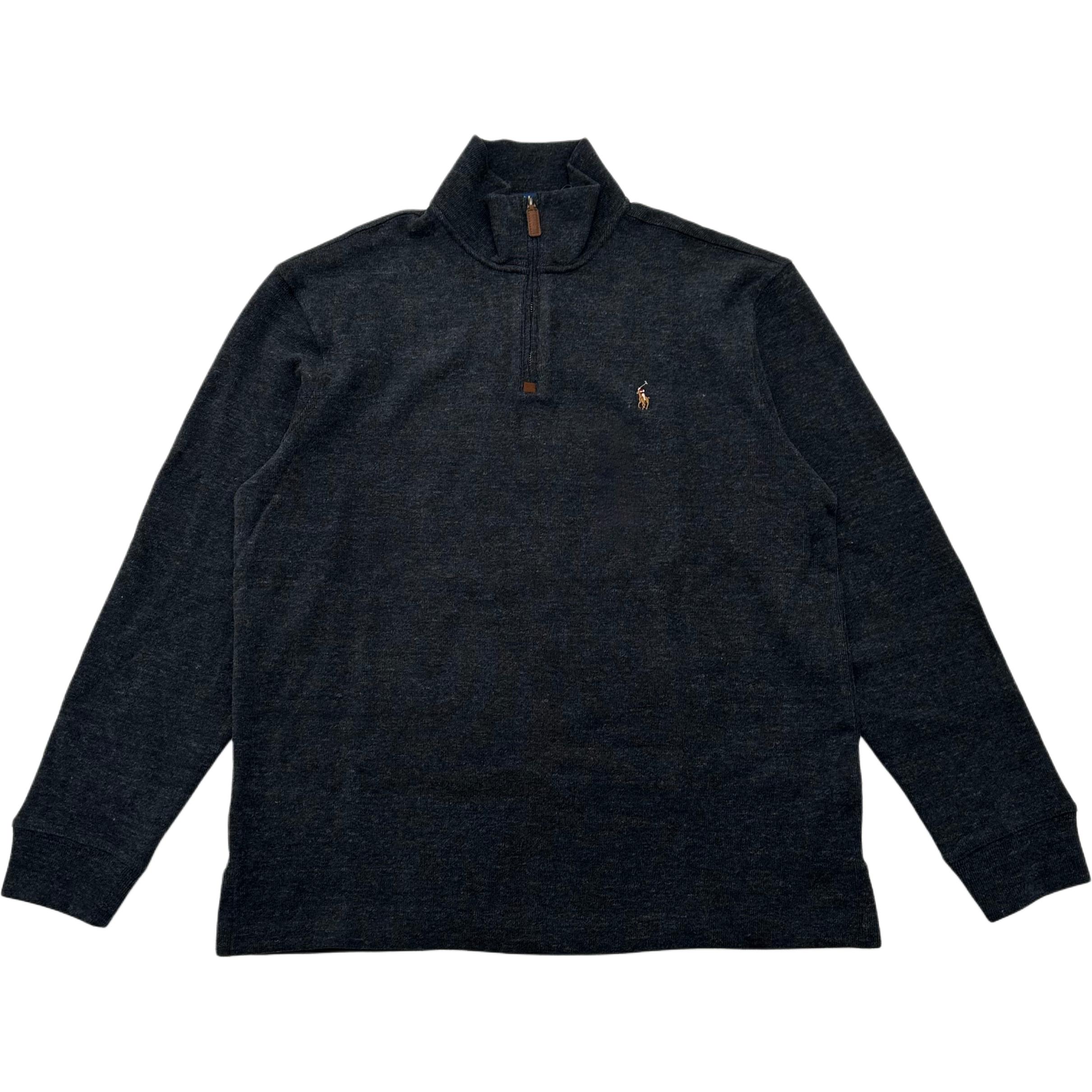 

Polo Ralph Lauren FW25 Свитер мужской с вышивкой Small Pony, с полумолнией, с длинным рукавом, вязаный, 710857073-001 M