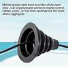 Marine Engine Cable Boot 4.72" Rubber Steering & Shift Protector for Boats, Kayaks, Yachts