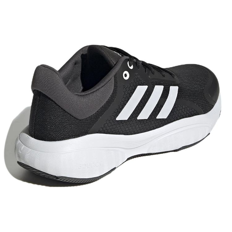 Adidas Response Casual Comfortable Non-Slip Wear-Resistant Breathable Low-Top Running Shoes Women Running Shoes Black White GX2004