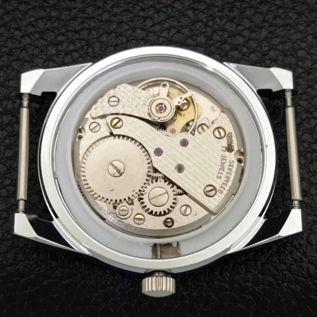 REFURBISHED HAND-WINDING SWISS MENS RED COLOR DIAL WATCH A431694-2 R108-a431694