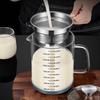 Multifunctional 1L Strainer Pot Fine Mesh Strainer for Soybean Milk Juice and Tea with Easy Clean Design