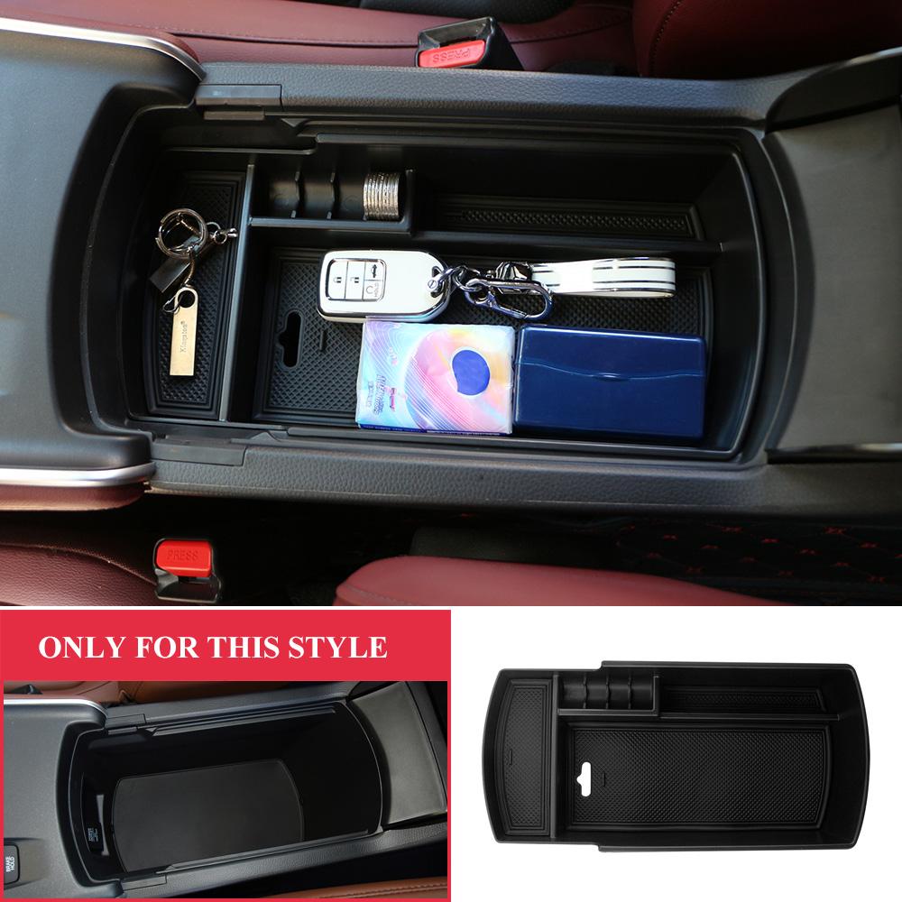 Car Center Console Armrest Storage Box for Honda Accord 10th Gen 2018 2019 2020 2021 2022 ABS Tray Insert Organizer Glove Pallet