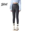 Cold Weather Resistant Leggings Winter High-Waisted Slim Cut Warm Lambswool Fabric Lining Bottom Pants Resistance Women Slimming Effect