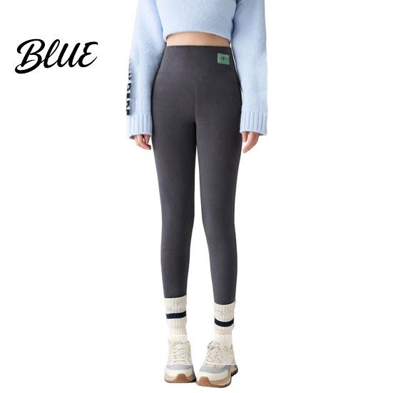 Cold Weather Resistant Leggings Winter High-Waisted Slim Cut Warm Lambswool Fabric Lining Bottom Pants Resistance Women Slimming Effect