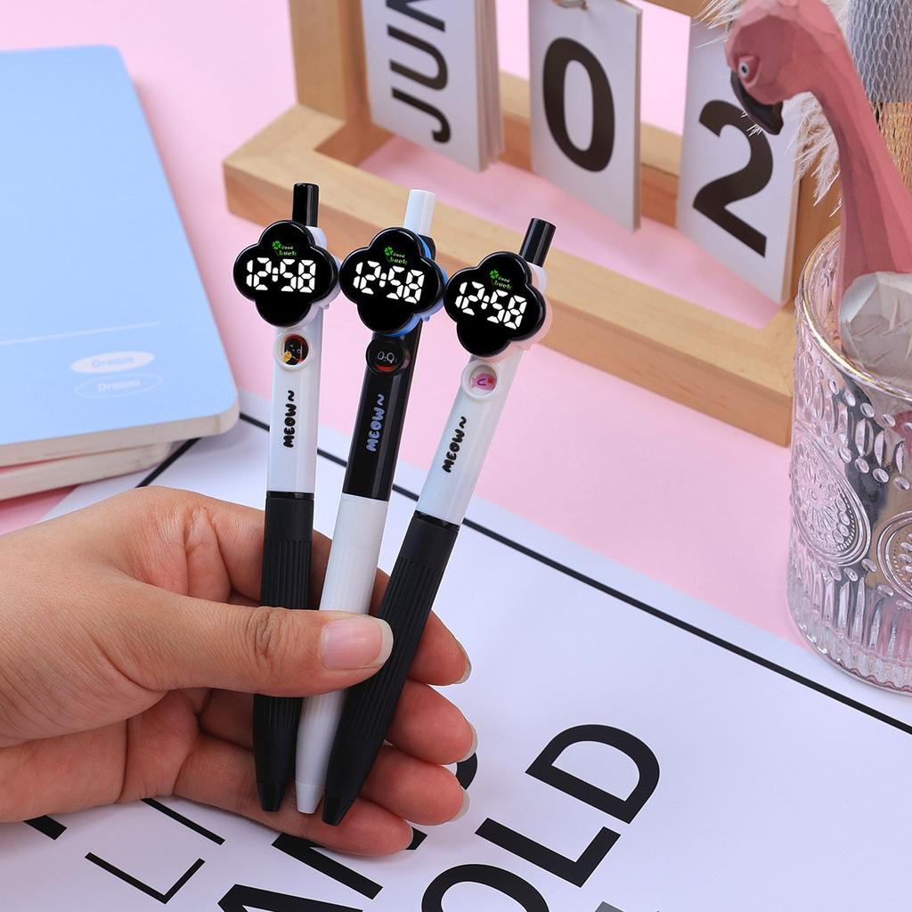 New Fashion LED Mini Electronic Watch Student Exam Special Waterproof Keychain Flashlight Strap Week Display