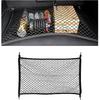 Elastic Cargo Net for SUV, 27.6 × 19.7 Inch Stretchable Mesh Trunk Bed Net with ABS Hooks, Adjustable Luggage Netting Cover Rear Cargo Organizer for